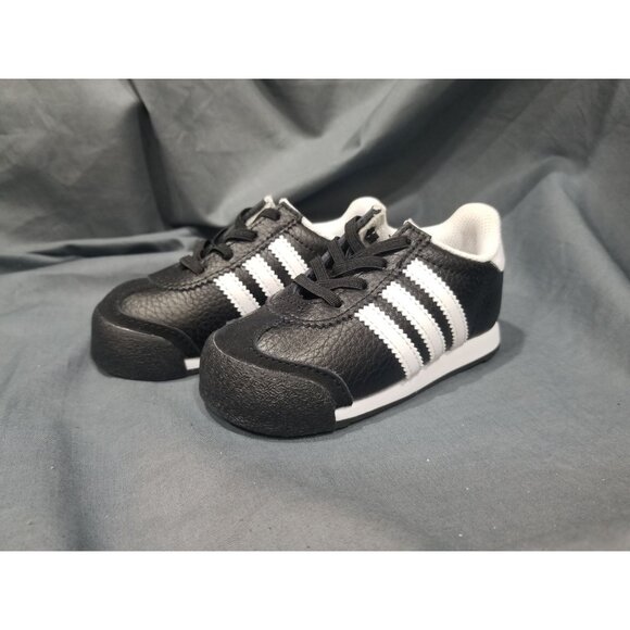 Adidas Toddlers Samoa I Casual Sneakers Leather White Black Size 6 NEW NO BOX! - Picture 10 of 11